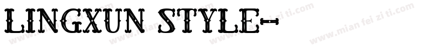 Lingxun style字体转换